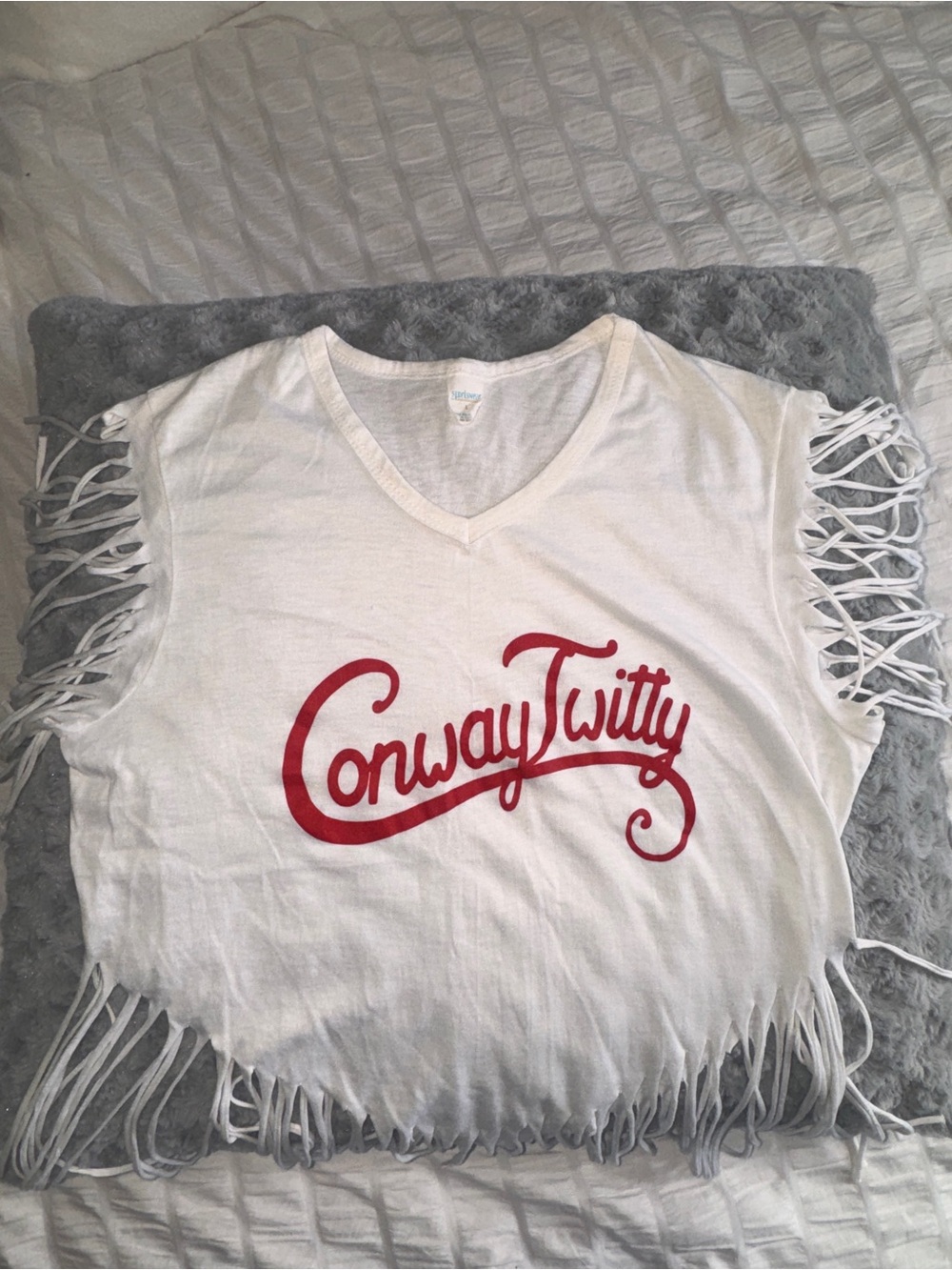 Vintage Festival fringeConway twitty tshirt  women’s large boho country western